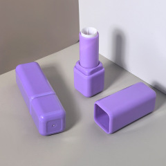 Frosted square lipstick tube container lip balm tube empty tube lip glaze tube cosmetic packaging material