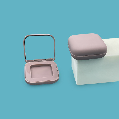 Custom square rounded corner powder box blush box eyeshadow palette single color highlight contour makeup
