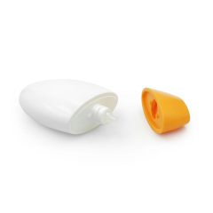 Yellow cover egg-shaped 50ml sunscreen lotion bottle isolation cream packaging sunscreen bottle sunscreen