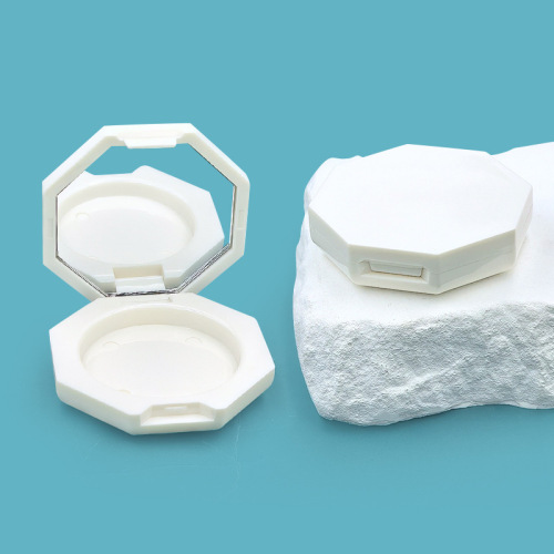 Simple hexagonal powder box with three sizes to choose from, high gloss contour blush box cosmetic packaging material
