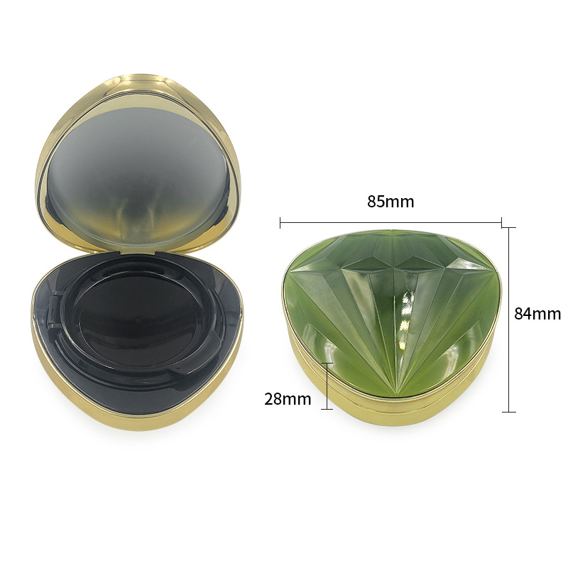 High-grade triangular diamond top piece magnetic buckle BB cream air cushion empty box liquid foundation packaging box makeup