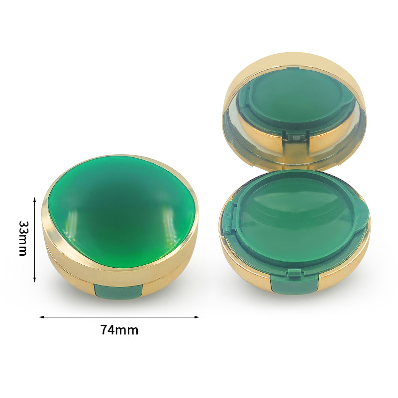 Emerald green air cushion box cosmetic liquid foundation BB cream packaging box air cushion empty box packaging material