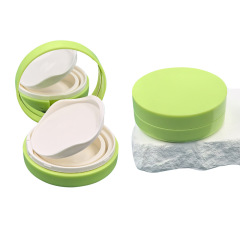Round curved top piece black gold rim BB cream packaging box conventional air cushion outer box cosmetic packaging material