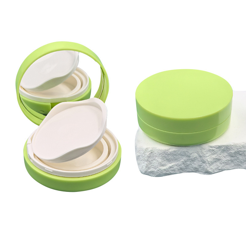Round curved top piece black gold rim BB cream packaging box conventional air cushion outer box cosmetic packaging material