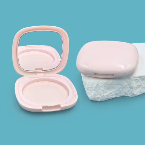 Square powder box snap buckle single layer makeup powder box foundation cream box can be customized