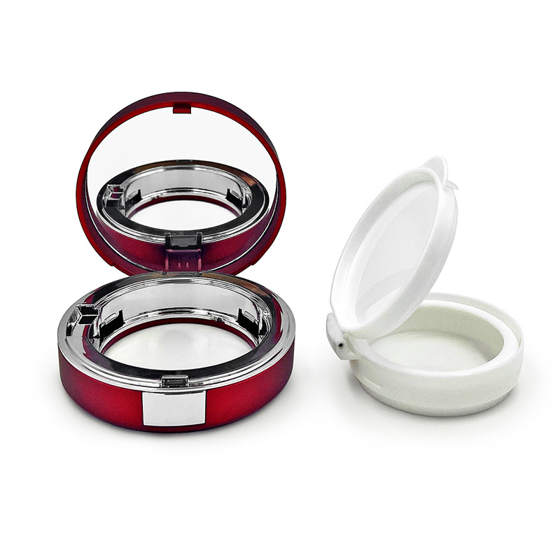 Diamond feather air cushion box lace air cushion bb box empty box frosted liquid foundation plastic bottle custom air cushion box