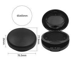 Customized love-shaped flip-top powder box highlight concealer packaging plastic empty box cosmetics packaging