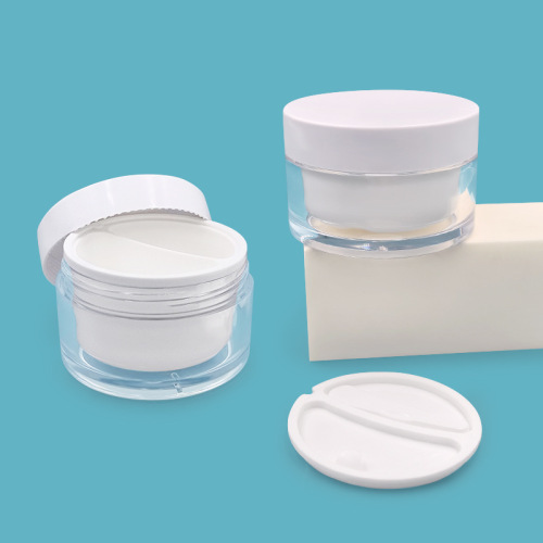 50g+50g double-layer transparent bottle with large capacity cream bottle