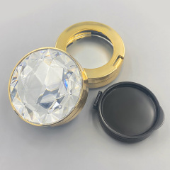 Ultra-thin magnetic buckle round air cushion box Diamond surface fantasy color air cushion bb concealer powder box custom air cushion packaging material