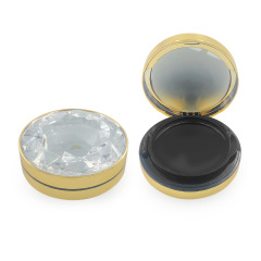 Ultra-thin magnetic buckle round air cushion box Diamond surface fantasy color air cushion bb concealer powder box custom air cushion packaging material