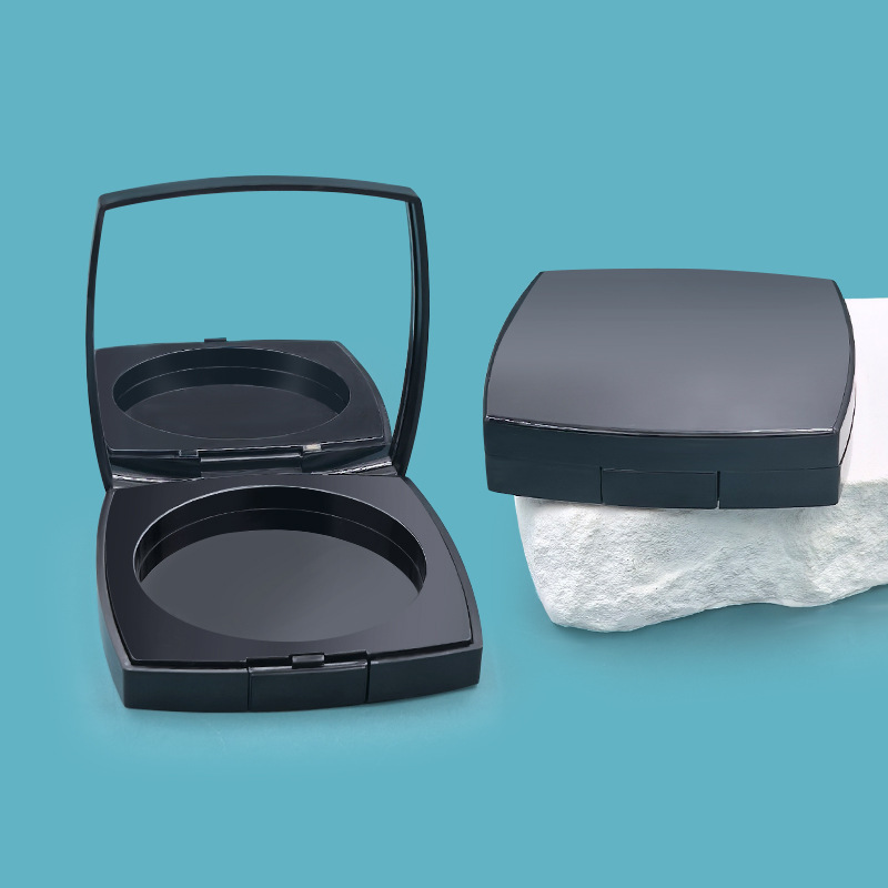Packaging material powder box square single compartment cosmetics blush contour concealer empty box brand homemade