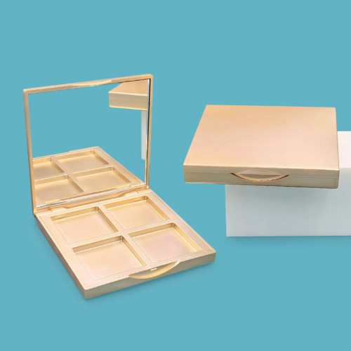 Four-color eyeshadow box with brush position transparent shell eyebrow cream contour cream concealer