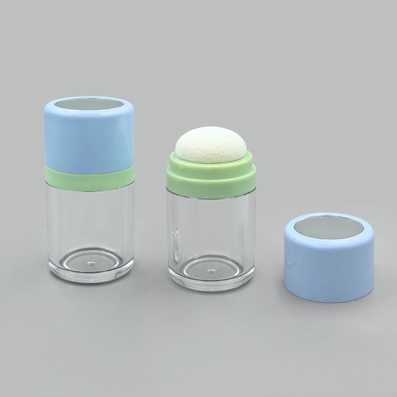 Fluffy powder 15g loose powder box hairline bangs dry powder box packaging container mushroom head cosmetic bottle