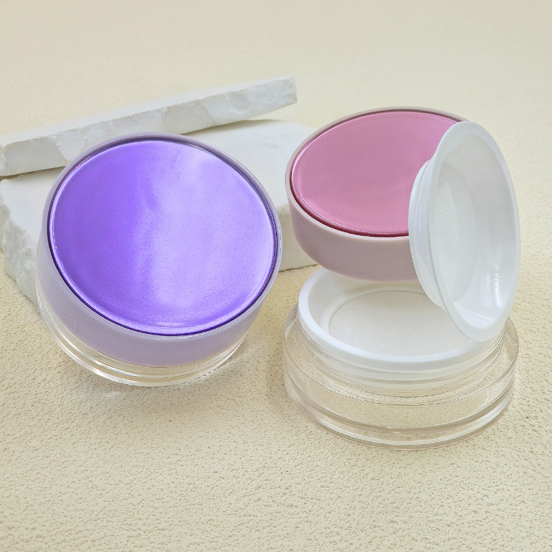 Loose powder box packaging material compartment elastic net loose powder packaging box does not leak powder setting powder box honey powder packaging box