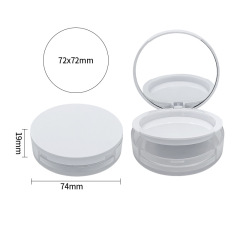 Magnetic false eyelash storage box apple white single layer double layer portable mirror blush