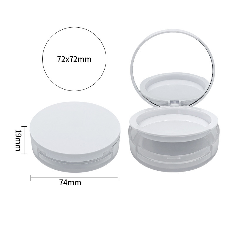Magnetic false eyelash storage box apple white single layer double layer portable mirror blush