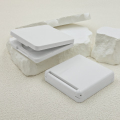 Hot-selling square powder packaging material direct supply flip cover concealer highlight contour blush makeup packaging tray custom made