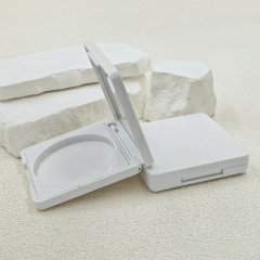 Hot-selling square powder packaging material direct supply flip cover concealer highlight contour blush makeup packaging tray custom made