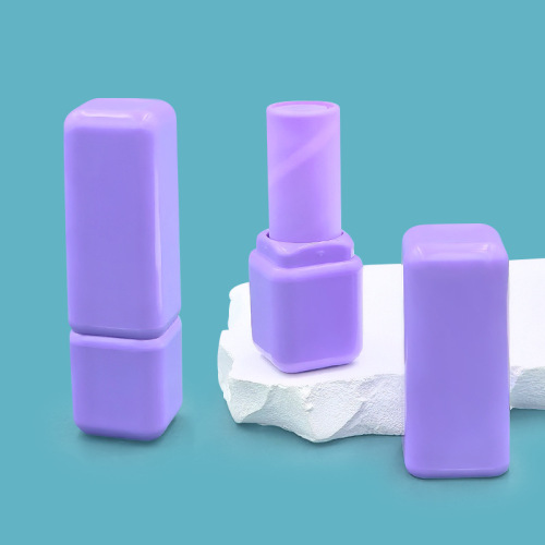 Frosted square lipstick tube container lip balm tube empty tube lip glaze tube cosmetic packaging material