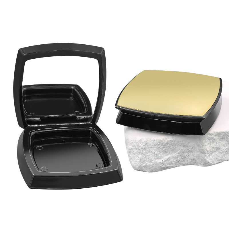 Mirror square powder box brightening highlight contour blush packaging tray cosmetic packaging material customization
