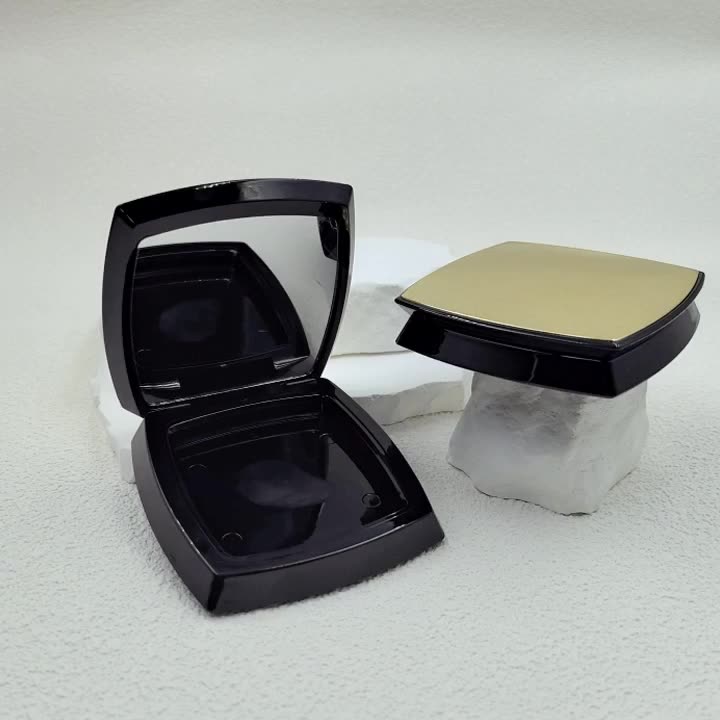 Mirror square powder box brightening highlight contour blush packaging tray cosmetic packaging material customization