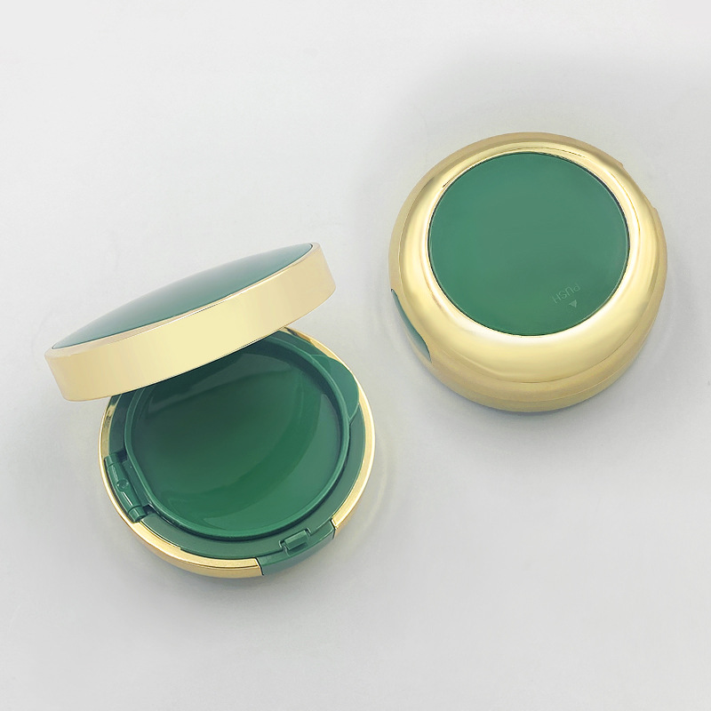Emerald green air cushion box cosmetic liquid foundation BB cream packaging box air cushion empty box packaging material