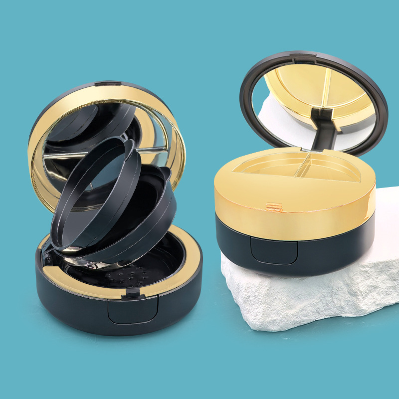 Hot selling double layer air cushion 12+8 powder blush integrated packaging material fast production period can be customized