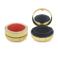 Red top plate gold-plated round air cushion box BB cream foundation liquid packaging box cosmetic packaging container