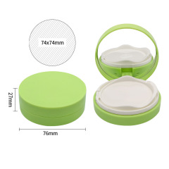Round curved top piece black gold rim BB cream packaging box conventional air cushion outer box cosmetic packaging material
