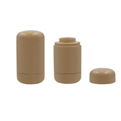 Blush stick 5g powder tube plastic round blush stick lipstick tube lip cheek dual-purpose makeup packaging material