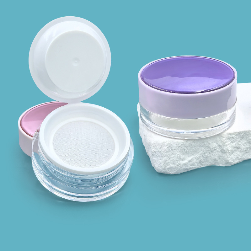 Loose powder box packaging material compartment elastic net loose powder packaging box does not leak powder setting powder box honey powder packaging box