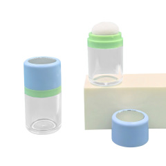 Fluffy powder 15g loose powder box hairline bangs dry powder box packaging container mushroom head cosmetic bottle
