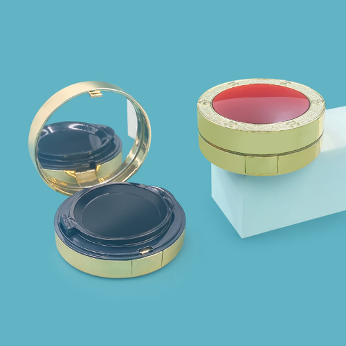 Red top plate gold-plated round air cushion box BB cream foundation liquid packaging box cosmetic packaging container