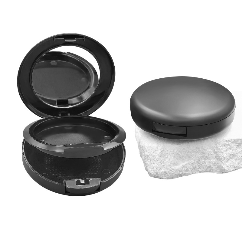 Customized love-shaped flip-top powder box highlight concealer packaging plastic empty box cosmetics packaging