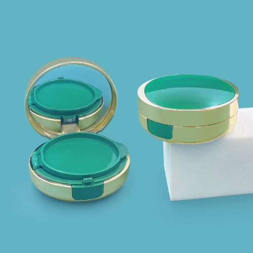 Emerald green air cushion box cosmetic liquid foundation BB cream packaging box air cushion empty box packaging material
