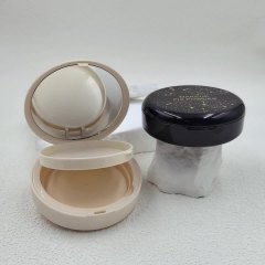 High-end round air cushion box powder box packaging material with mirror contour highlight disc clip-on liquid foundation BB cream box
