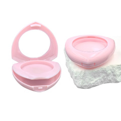Double layer powder box triangular with skylight blush eye shadow box highlight contour concealer packaging container custom made
