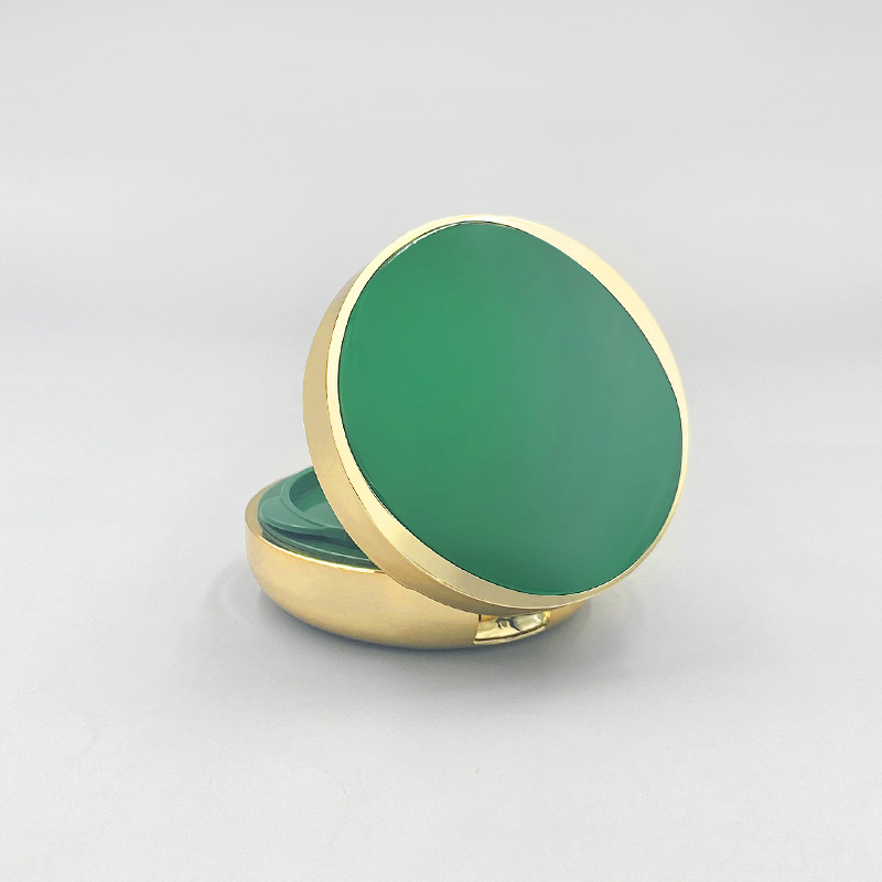 Emerald green air cushion box cosmetic liquid foundation BB cream packaging box air cushion empty box packaging material