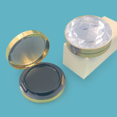 Ultra-thin magnetic buckle round air cushion box Diamond surface fantasy color air cushion bb concealer powder box custom air cushion packaging material