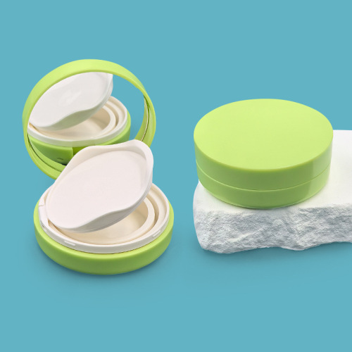 Round curved top piece black gold rim BB cream packaging box conventional air cushion outer box cosmetic packaging material