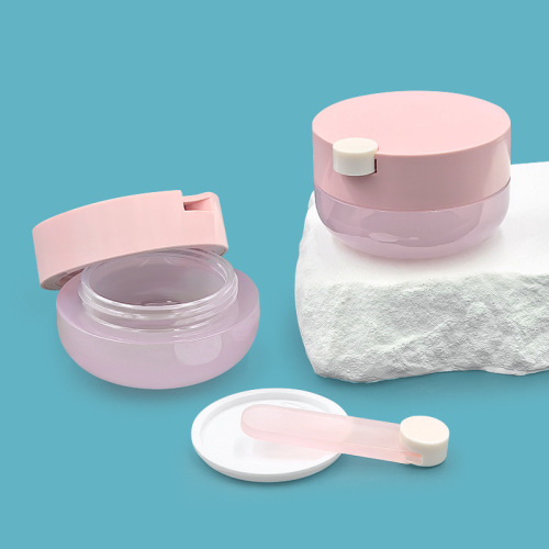 12g round lip mask bottle rotating with brush lip gloss bottle sample packaging plastic empty bottle cosmetic packaging material
