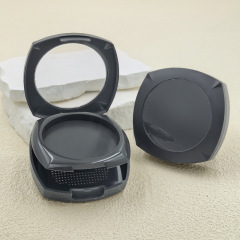 Customized love-shaped flip-top powder box highlight concealer packaging plastic empty box cosmetics packaging