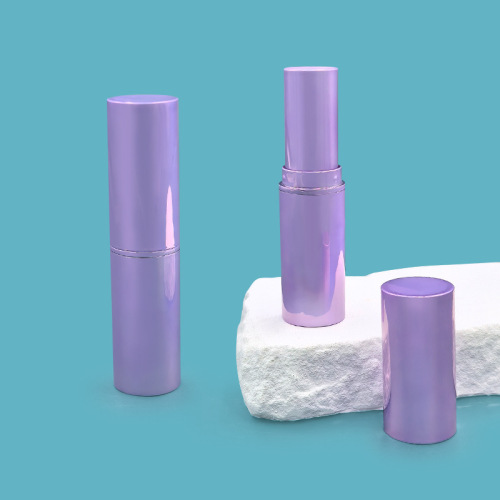 Classic shell glossy PP material 9g 10g cylindrical blush neck line stick paste tube packaging material