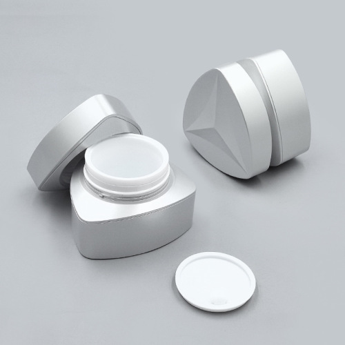 50G double-layer plastic triangle cream bottle hand-pull gasket cosmetic eye cream face cream packaging jar