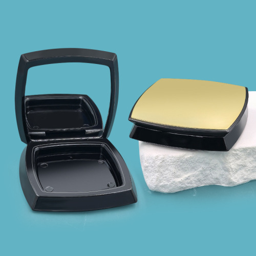 Mirror square powder box brightening highlight contour blush packaging tray cosmetic packaging material customization