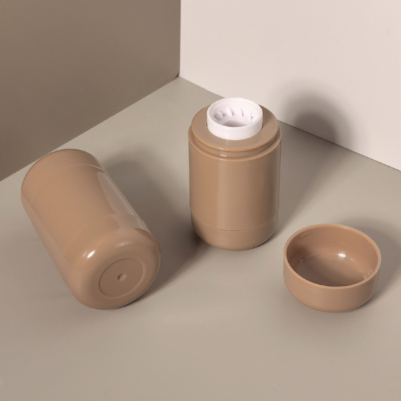 Blush stick 5g powder tube plastic round blush stick lipstick tube lip cheek dual-purpose makeup packaging material