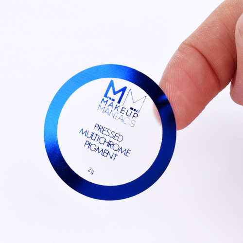 Factory wholesale transparent self-adhesive PVC hot stamping silver self-adhesive label printing transparent self-adhesive sticker