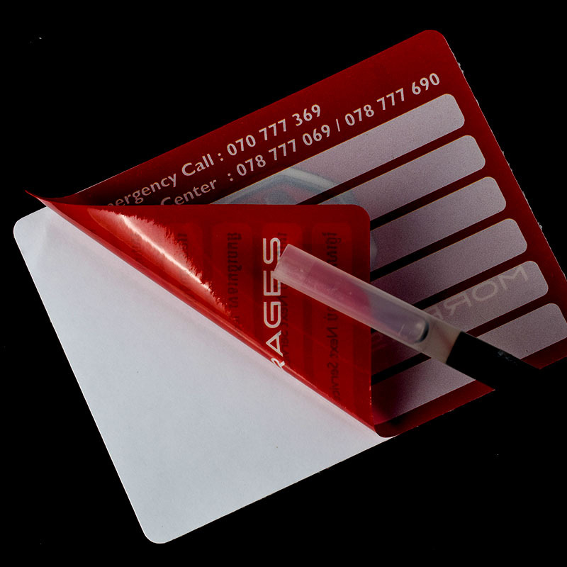Electrostatic film label sticker PVC self-adhesive printing Self-adhesive label color mirror reverse printing film printing