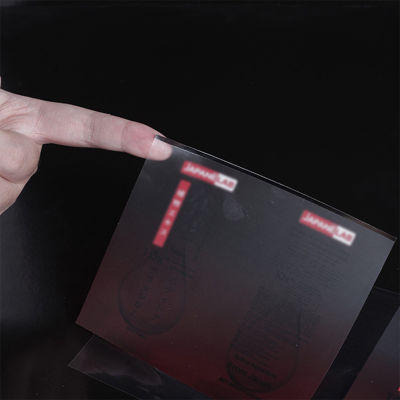 Transparent label roll self-adhesive label PVC strong adhesive label sticker source manufacturer roll label custom/made