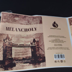 Retro sticker wine bottle wine label sticker daily chemical food and beverage red wine PVC label sticker